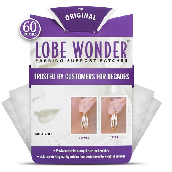 Lobe Wonder Earring Support Patches - 60 Pack - Picture 1 of 8